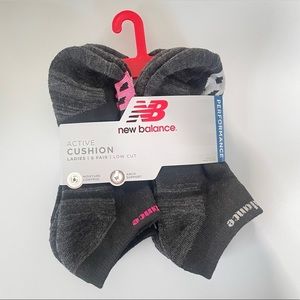 New Balance women’s low cut socks black 6 pack size 4-10